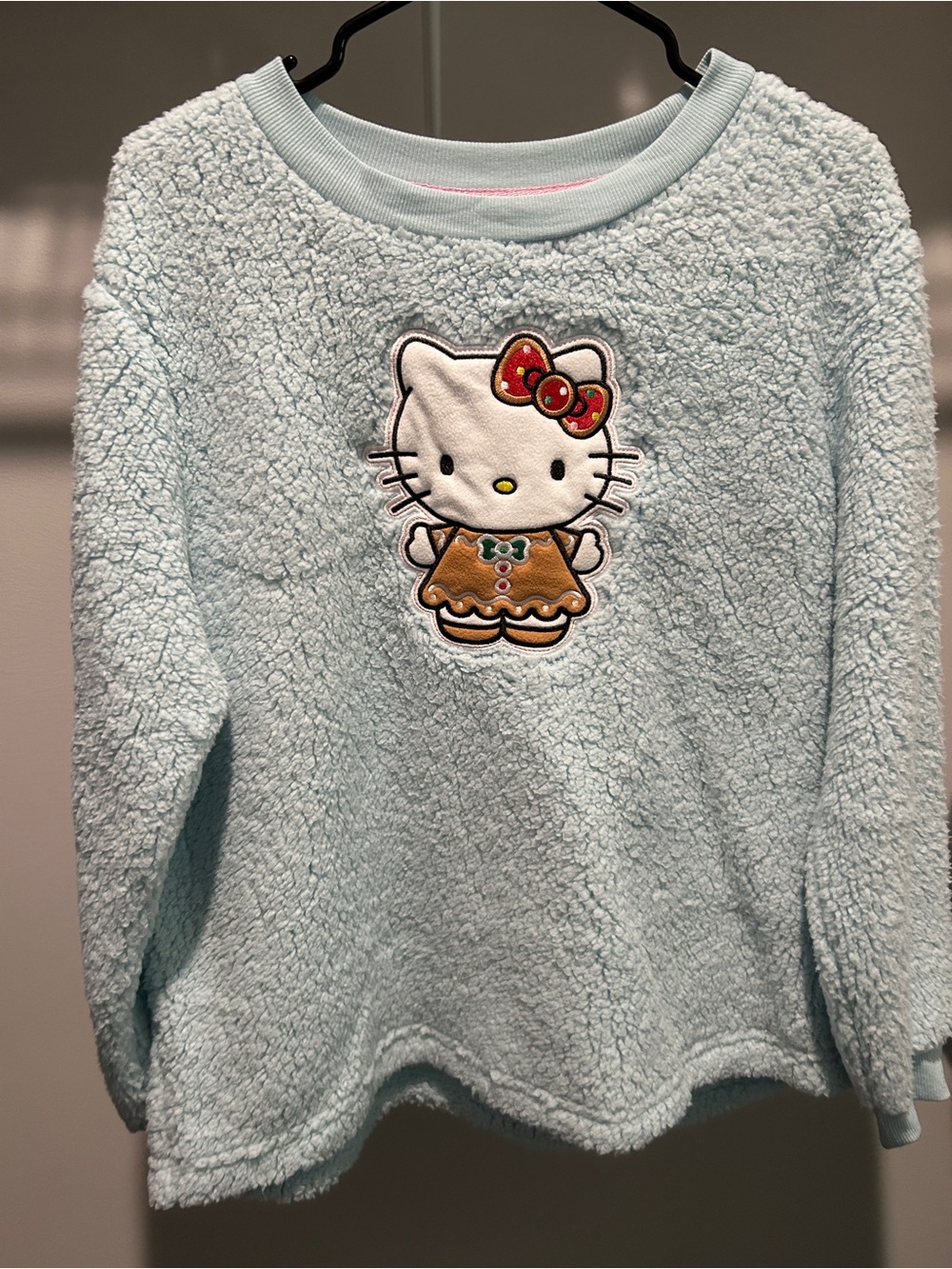 Hello Kitty Pajama Top with Embroidered Character